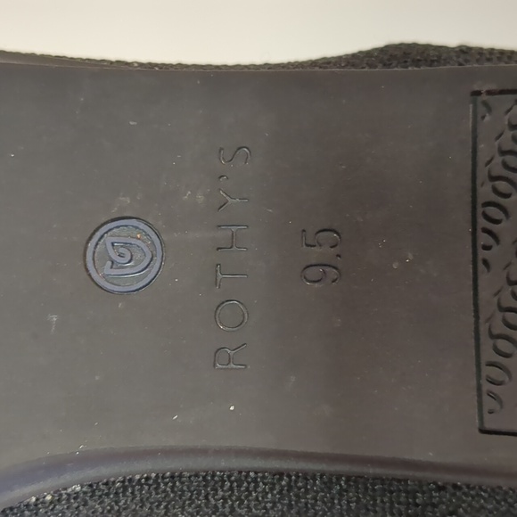Rothy’s Women’s Black Slip On Round Toe The Flat Size W9.5 - Picture 4 of 7